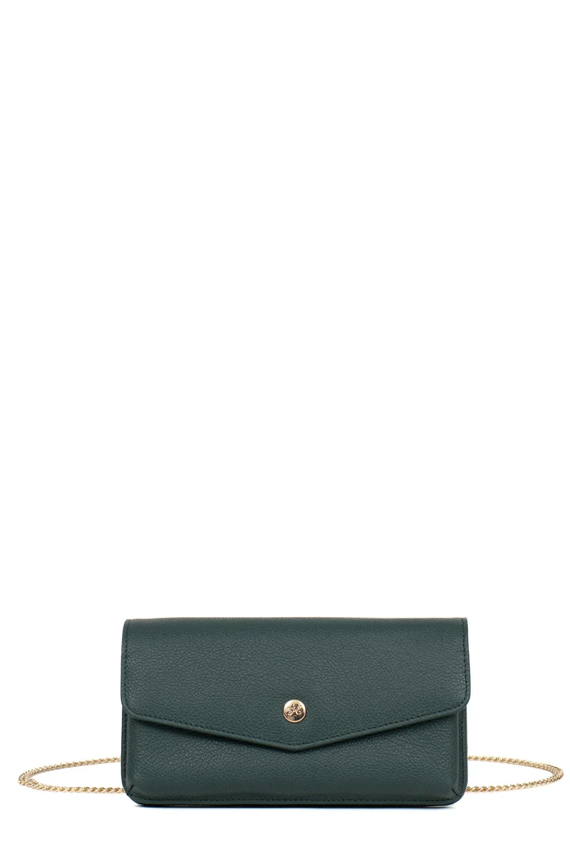 Pochette téléphone avec portefeuille - 1 volet - Stop RFID - Cuir