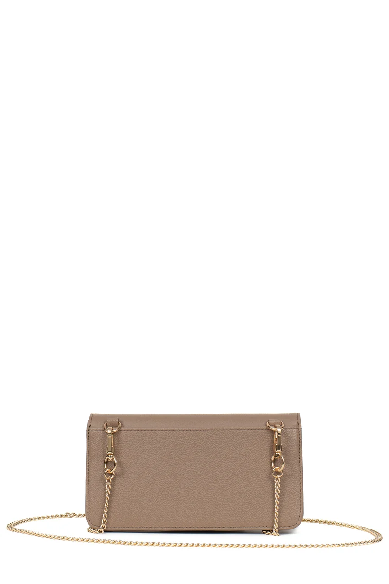 Pochette téléphone avec portefeuille - 1 volet - Stop RFID - Cuir