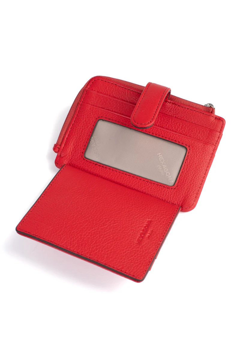 Porte-cartes - 1 volet - Cuir