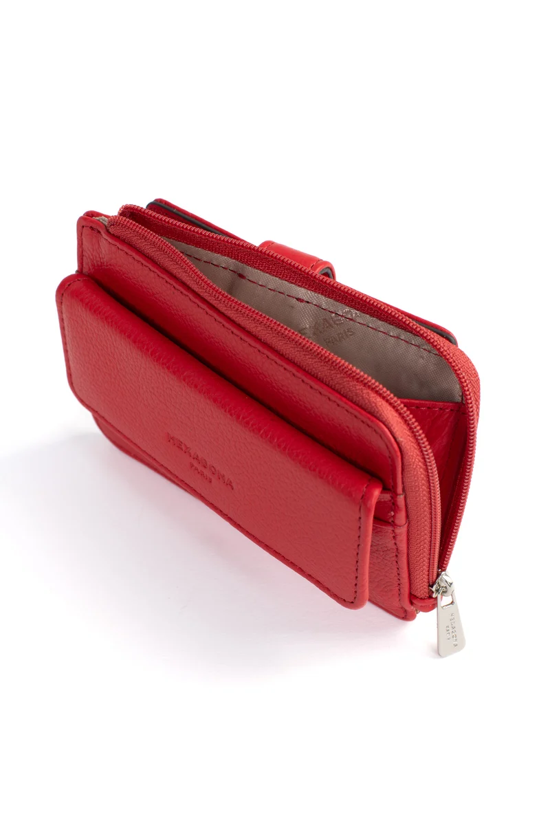 Porte-cartes - 1 volet - Cuir