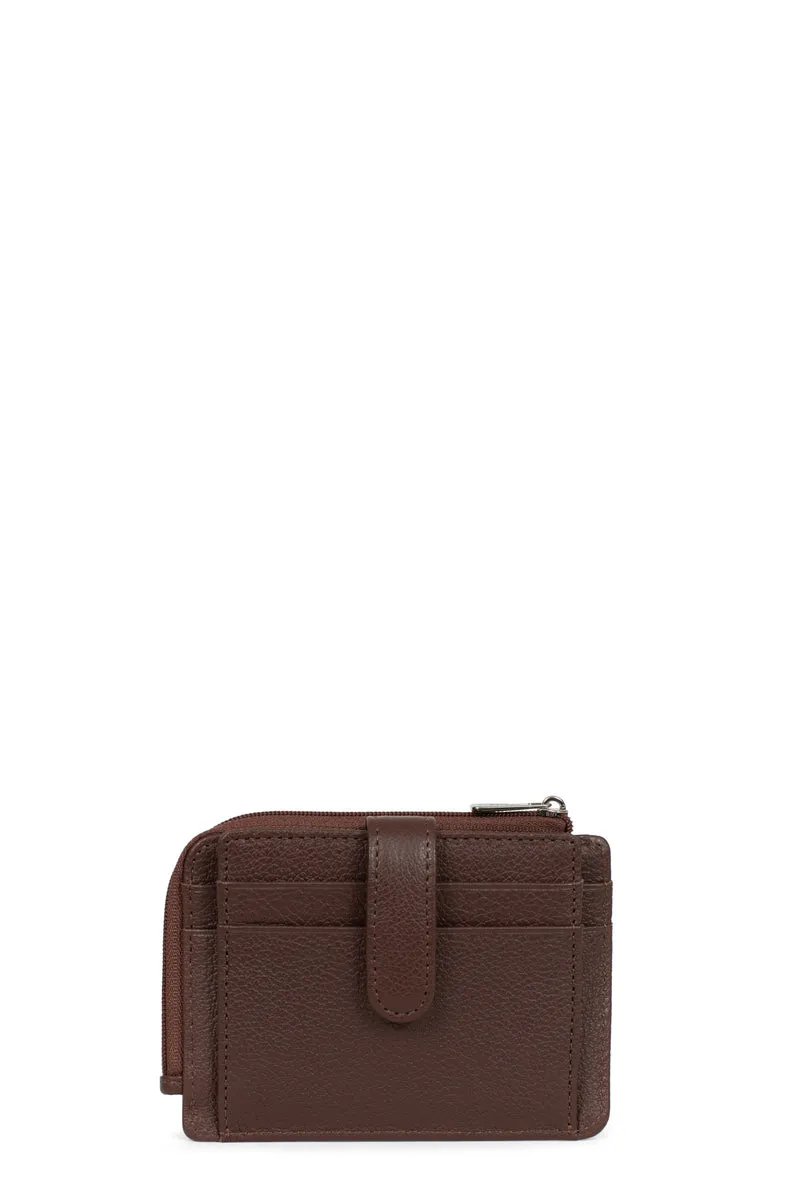 Porte-cartes - 1 volet - Cuir
