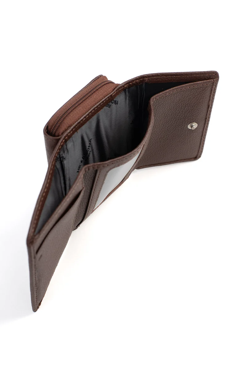 Portefeuille - 2 volets - Stop RFID - Cuir