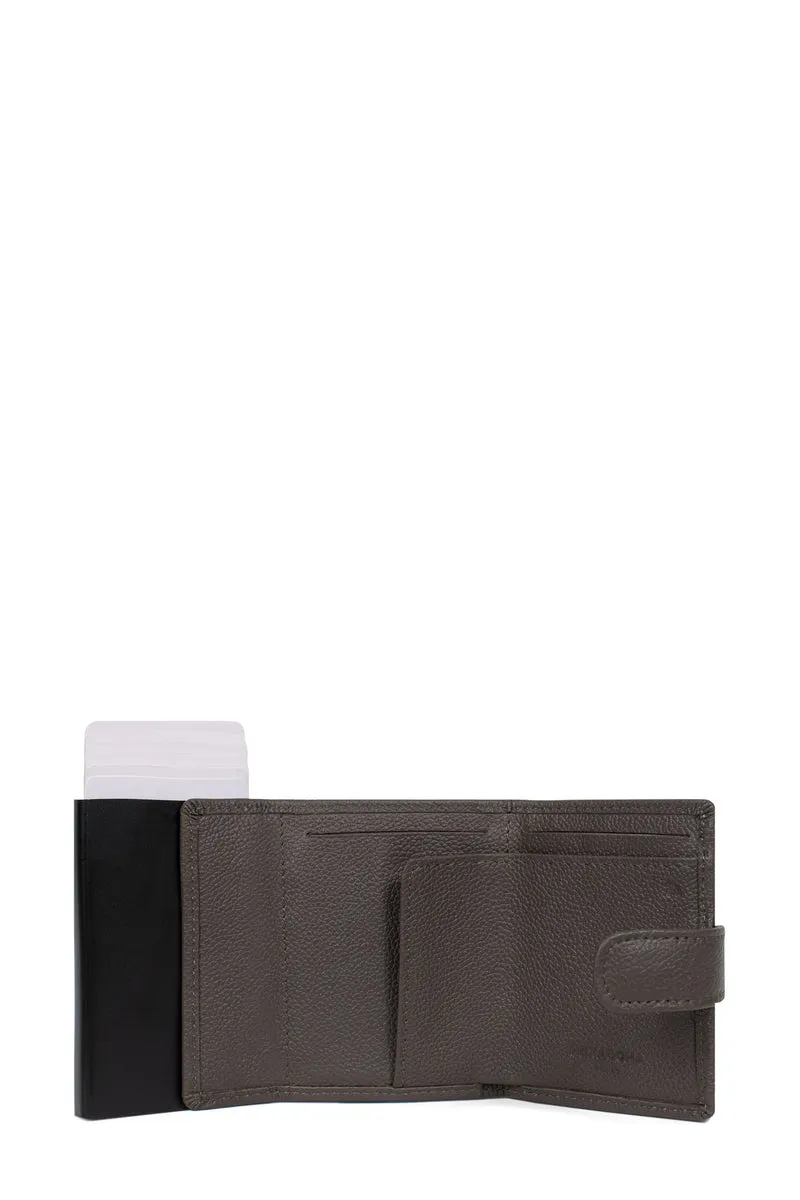 Boîtier porte-cartes - 2 volets - Stop RFID - Cuir