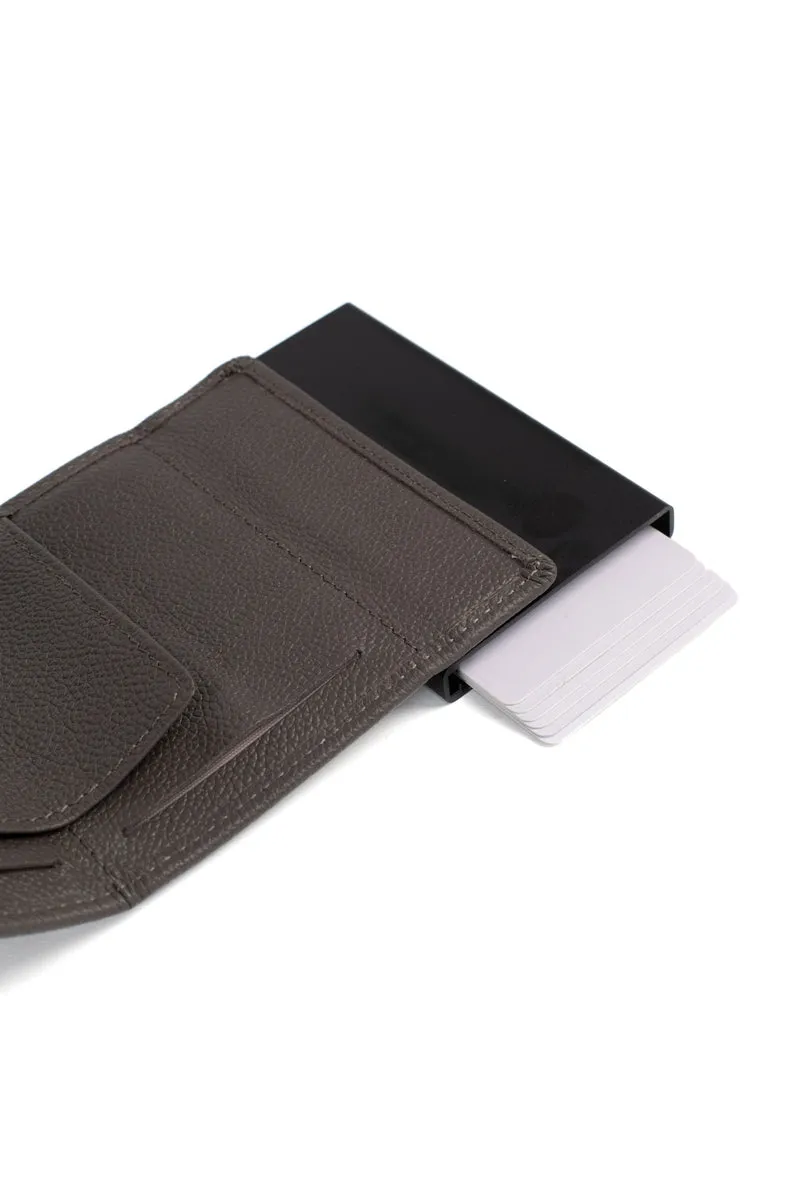 Boîtier porte-cartes - 2 volets - Stop RFID - Cuir