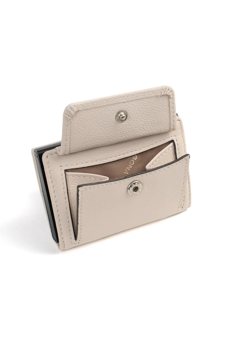 Boîtier porte-cartes - 2 volets - Stop RFID - Cuir