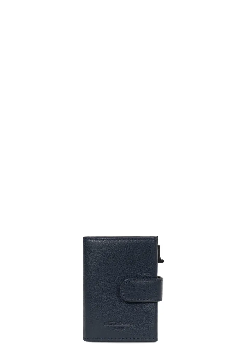 Boîtier porte-cartes - 2 volets - Stop RFID - Cuir
