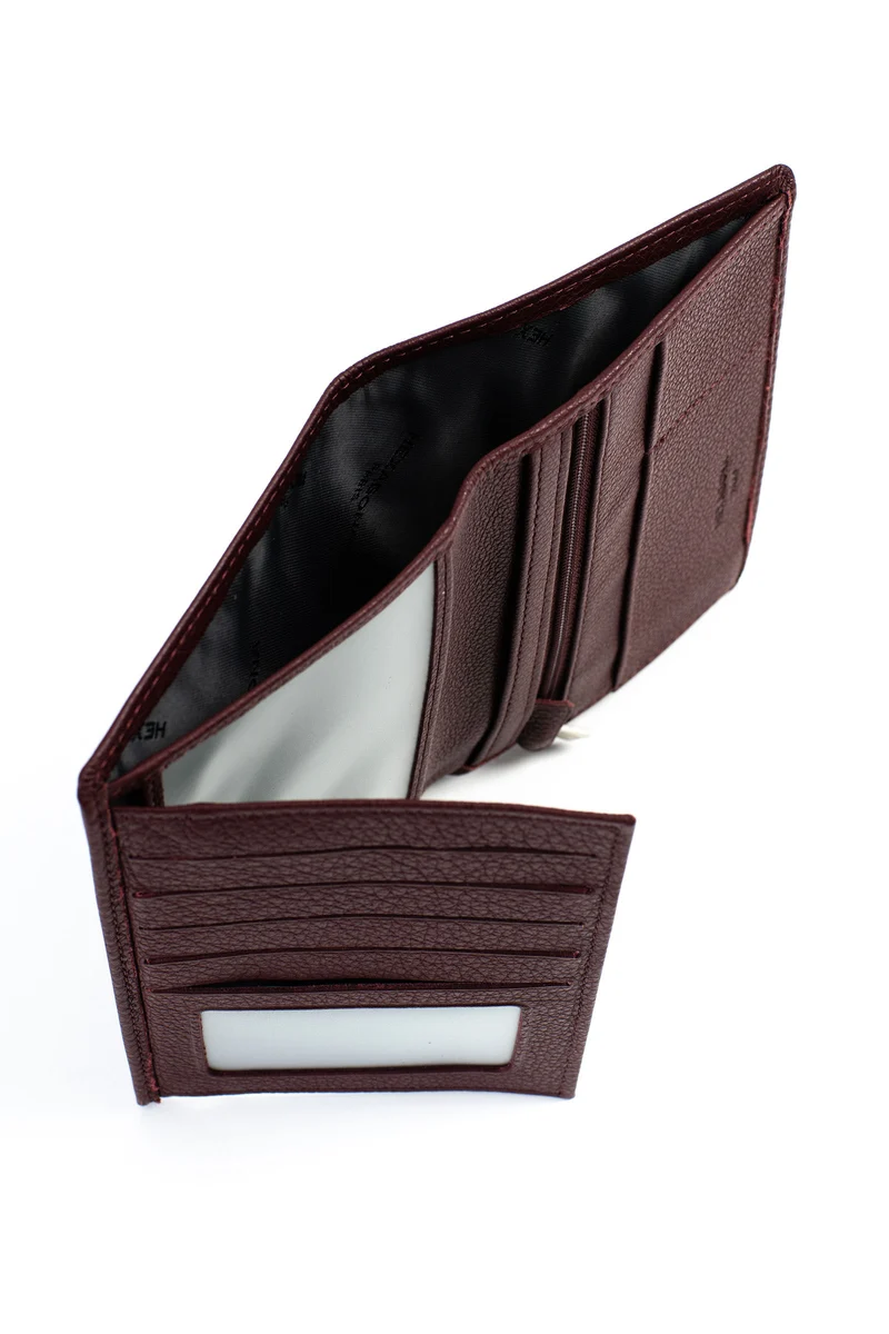 Portefeuille européen - 2 volets - Cuir