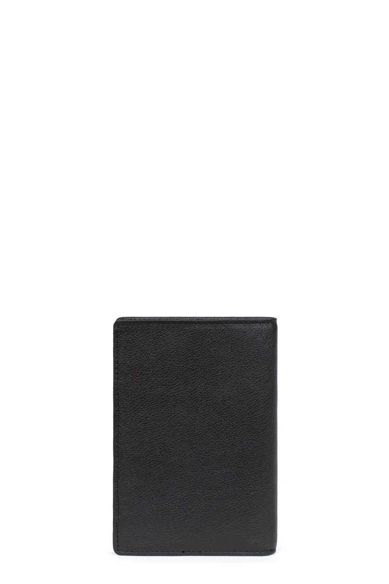 Portefeuille européen - 2 volets - Cuir