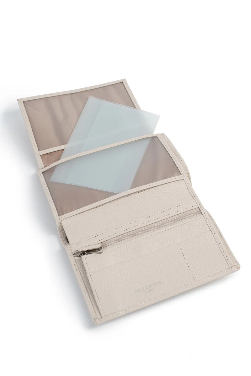 Portefeuille européen - 2 volets - Cuir