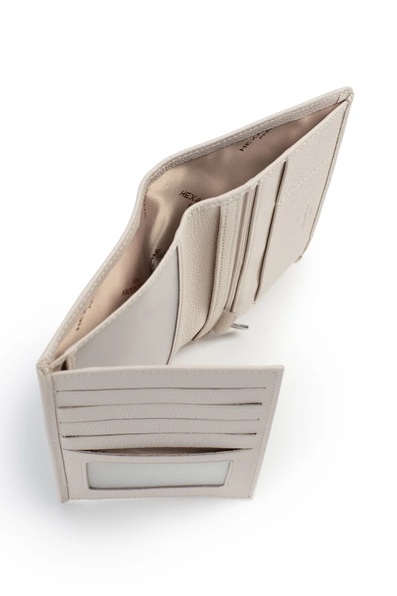 Portefeuille européen - 2 volets - Cuir