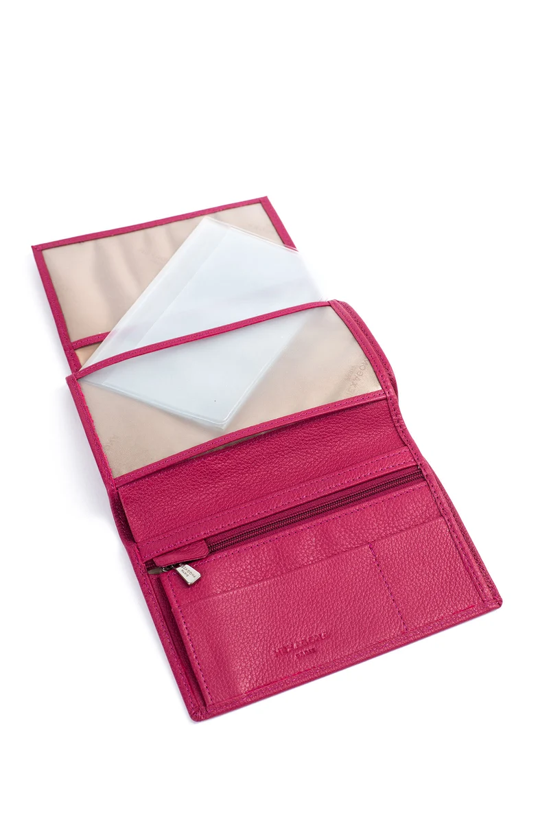 Portefeuille européen - 2 volets - Cuir