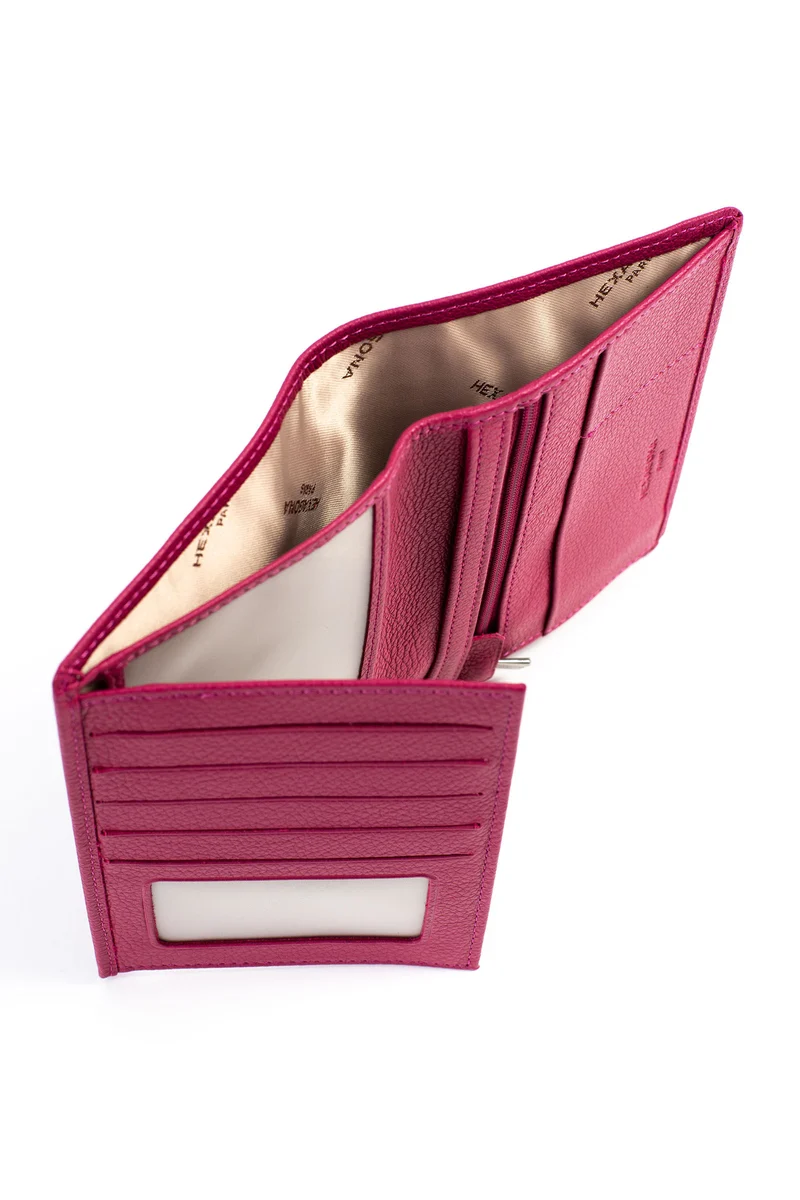 Portefeuille européen - 2 volets - Cuir