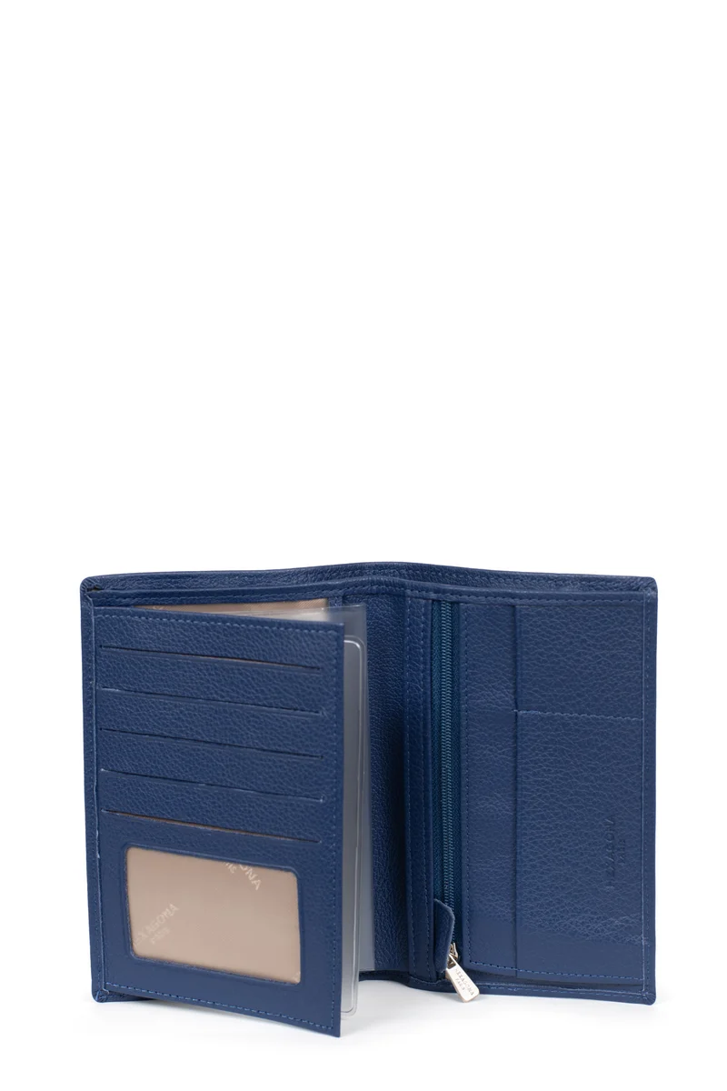 Portefeuille européen - 2 volets - Cuir
