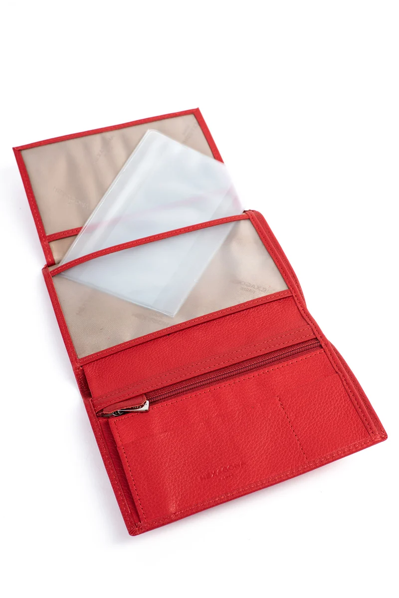 Portefeuille européen - 2 volets - Cuir