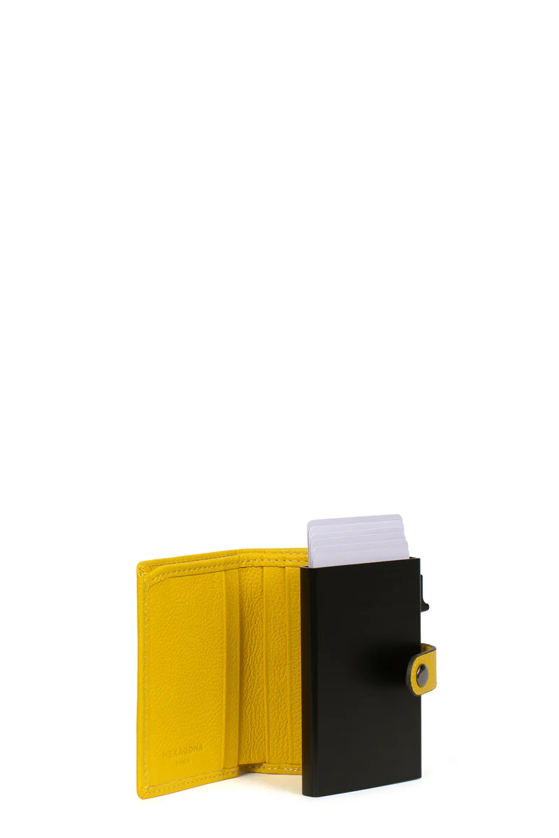 Boîtier porte-cartes - 2 volets - Stop RFID - Cuir