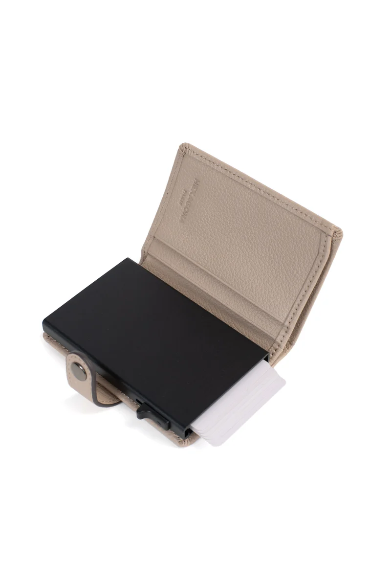 Boîtier porte-cartes - 2 volets - Stop RFID - Cuir