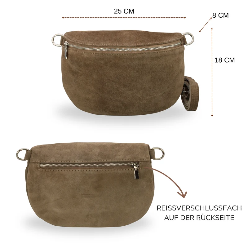 Afia Suede - Dunkeltaupe