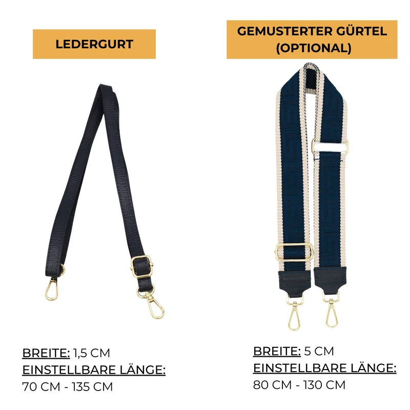Kira - Navy Blau (Gold)