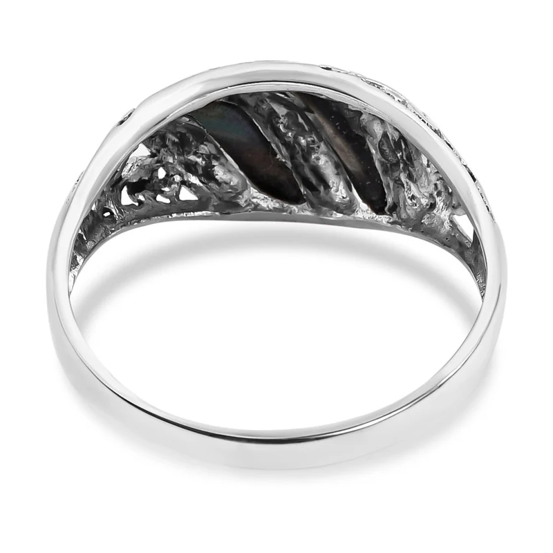 Royal Bali - Abalone Muschel Ring, 925 Silber, , ca. 4.40 ct