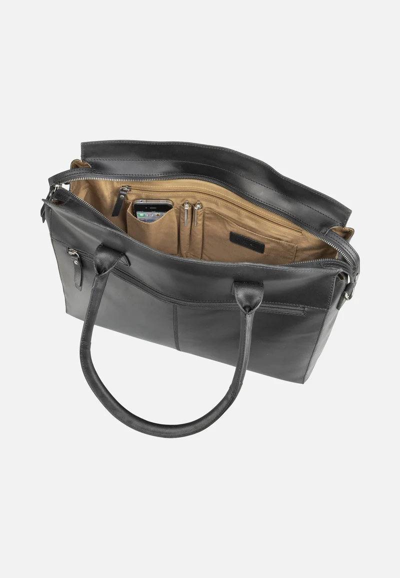 Vintage Doris Laptopbag 15.6'' Black - Aktentasche