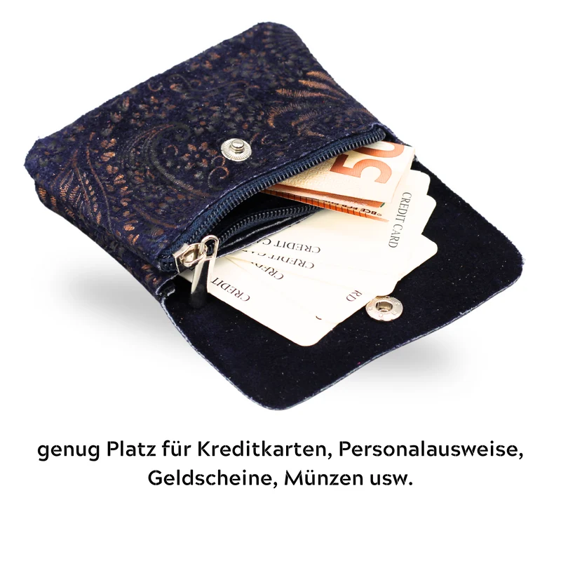 Mini - Dunkelblau Gemustert