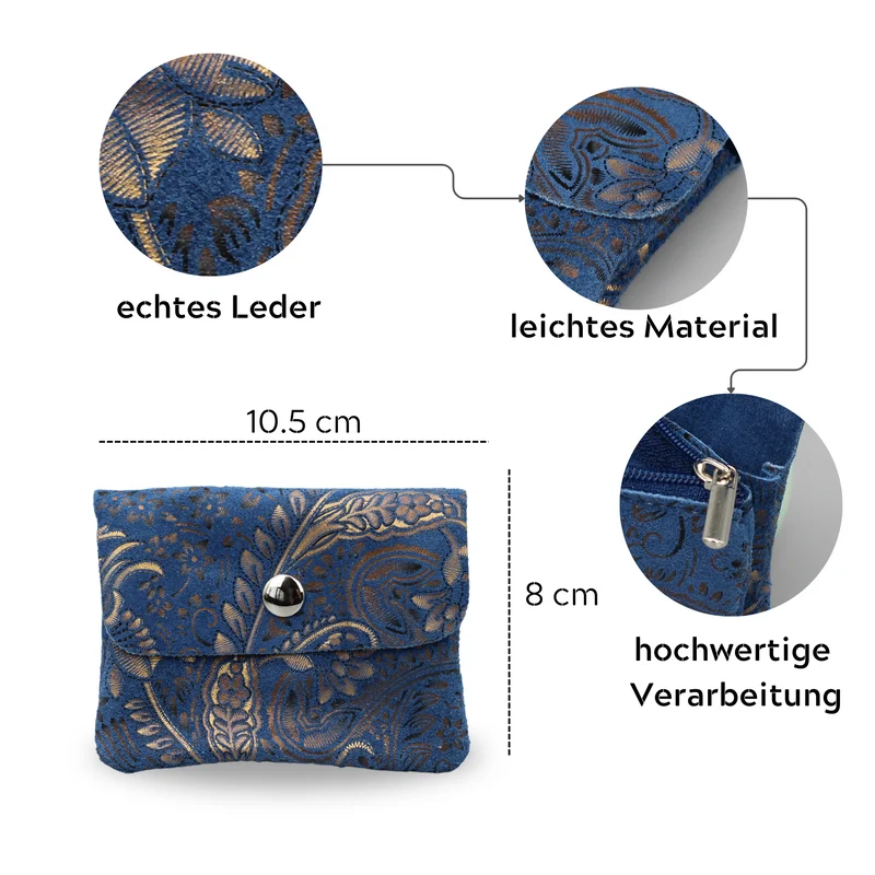 Mini - Blau Gemustert