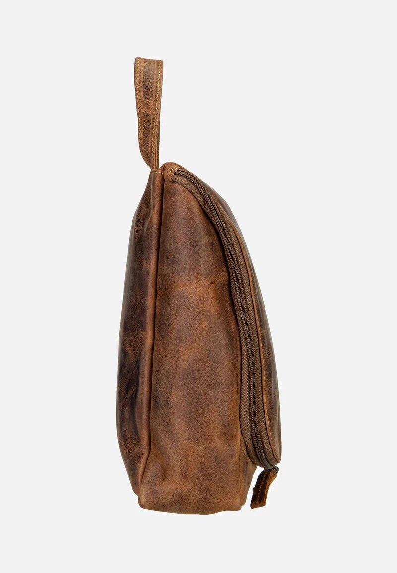 Vintage 1735 Leder Sattelbraun - Kulturbeutel