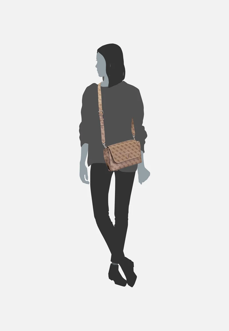 Meridian II Flap CB 74200 Logo Latte - Crossbody Bag