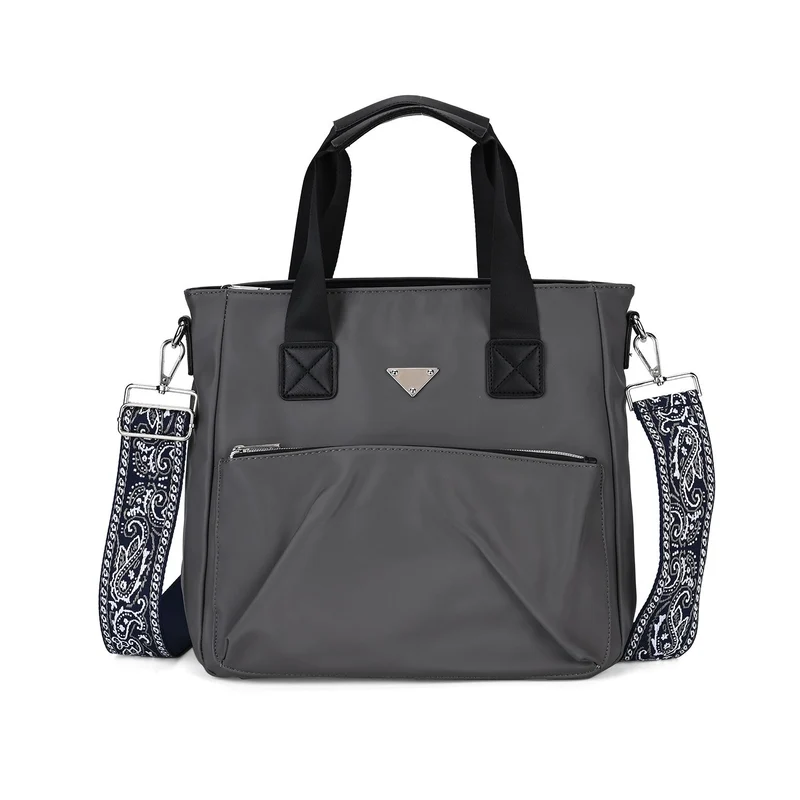 Tote-Crossbody-Tasche - mit verstellbarem Riemen und praktischen Fächern, 33 x 13 x 30 cm, Rot