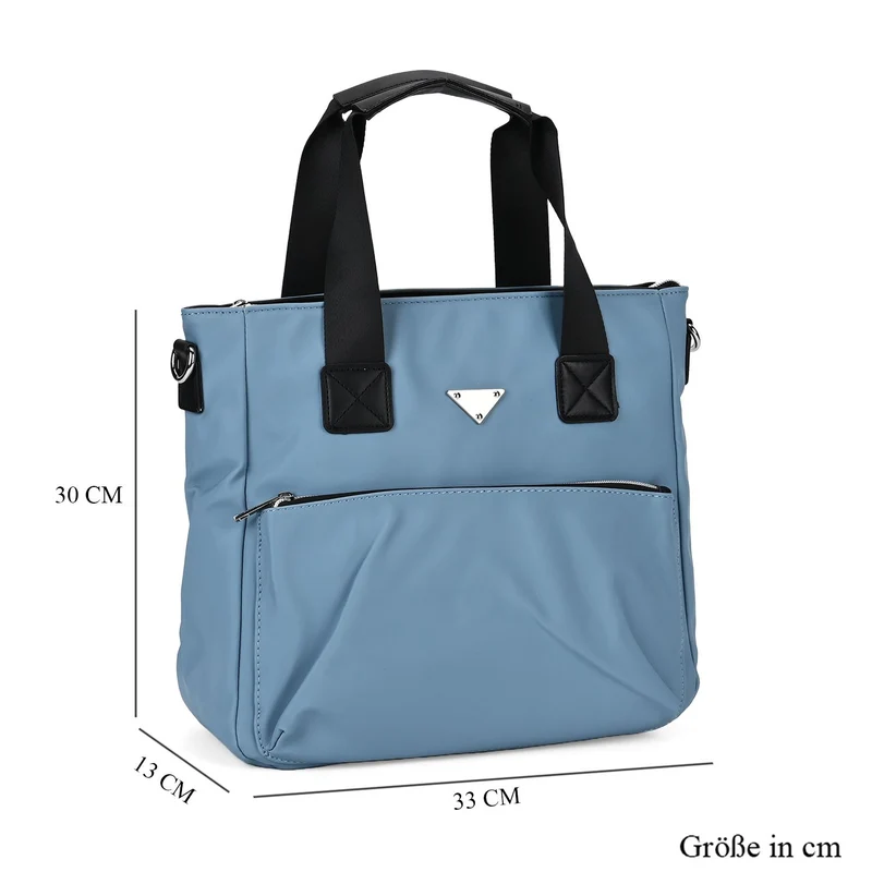 Tote-Crossbody-Tasche - mit verstellbarem Riemen und praktischen Fächern, 33 x 13 x 30 cm, Rot