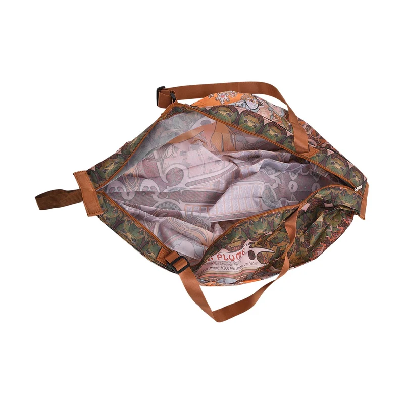Shopper Tasche mit La Plume Mucha Design, 40x30x12cm, Mucha