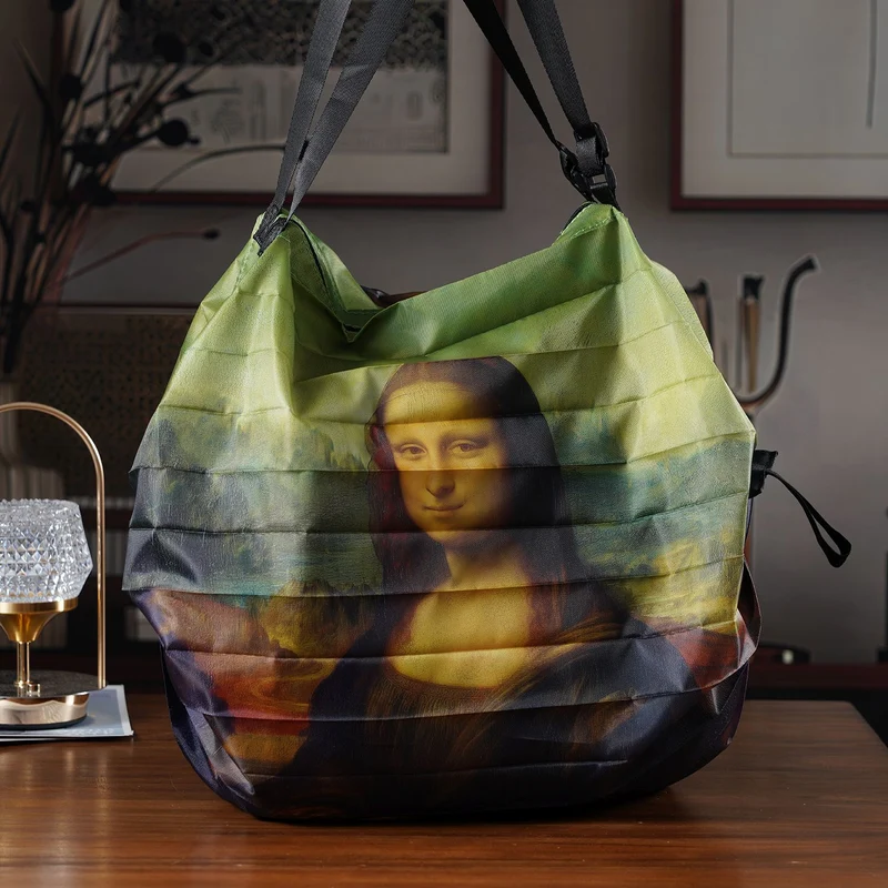 Shopper Tasche mit La Plume Mucha Design, 40x30x12cm, Mucha