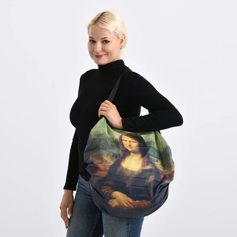Shopper Tasche mit La Plume Mucha Design, 40x30x12cm, Mucha