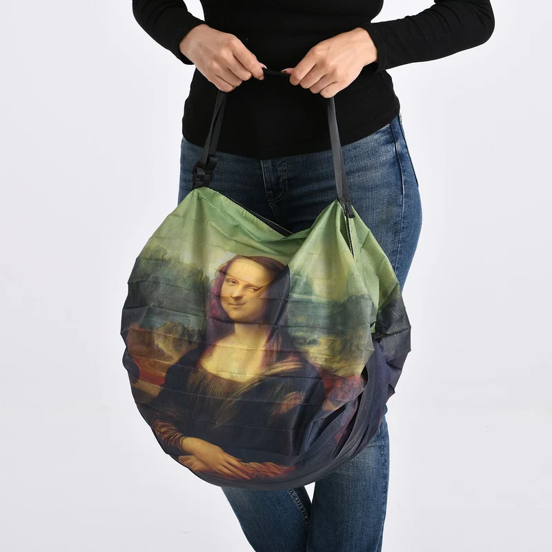 Shopper Tasche mit La Plume Mucha Design, 40x30x12cm, Mucha