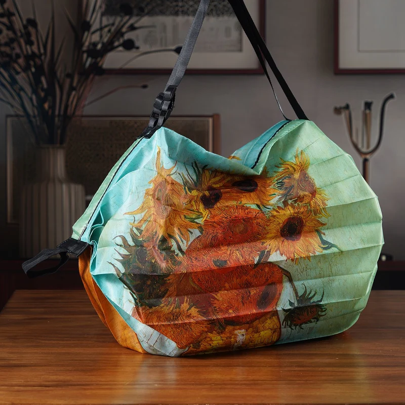 Shopper Tasche mit La Plume Mucha Design, 40x30x12cm, Mucha