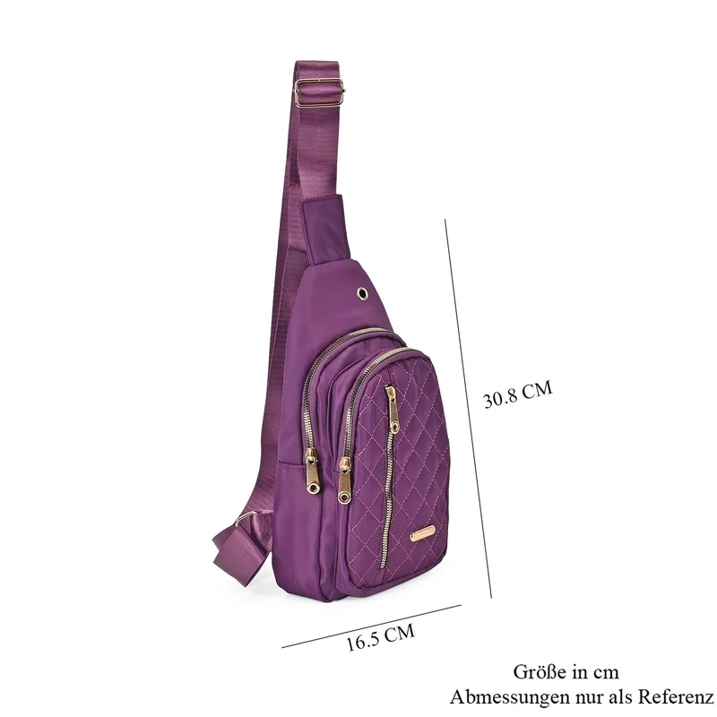 Oxford side bag, 100% polyester W16.5*H30*D8cm 155g