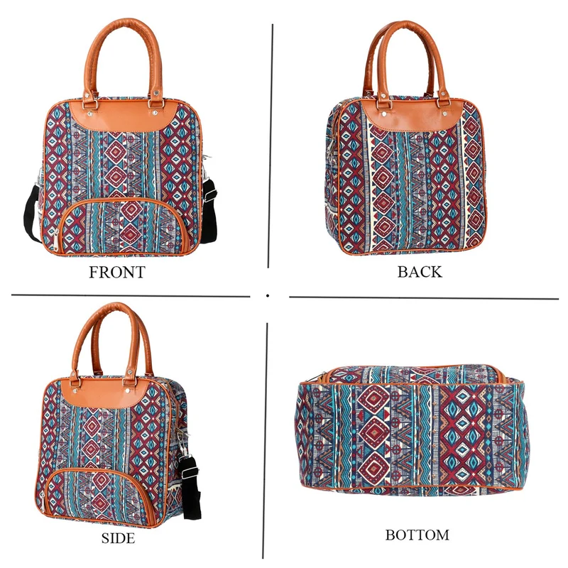 Boho Stil Handtasche, 30x30x12 cm, Grün