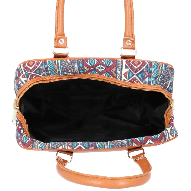 Boho Stil Handtasche, 30x30x12 cm, Grün