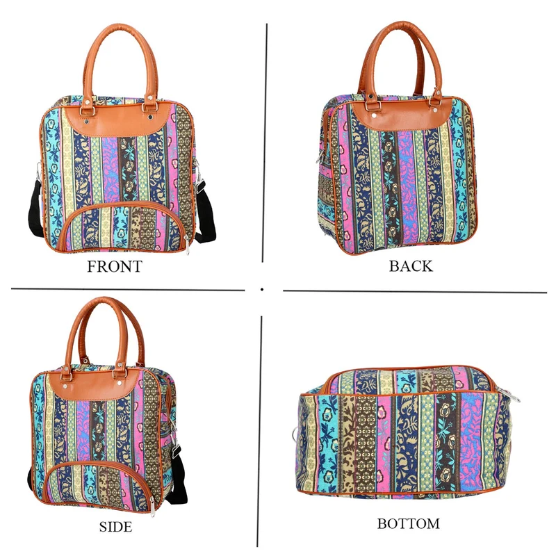 Boho Stil Handtasche, 30x30x12 cm, Grün