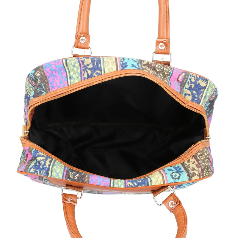 Boho Stil Handtasche, 30x30x12 cm, Grün