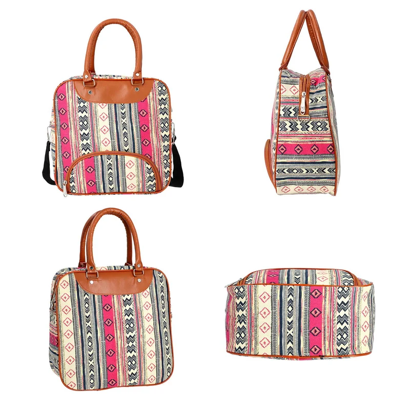 Boho Stil Handtasche, 30x30x12 cm, Grün