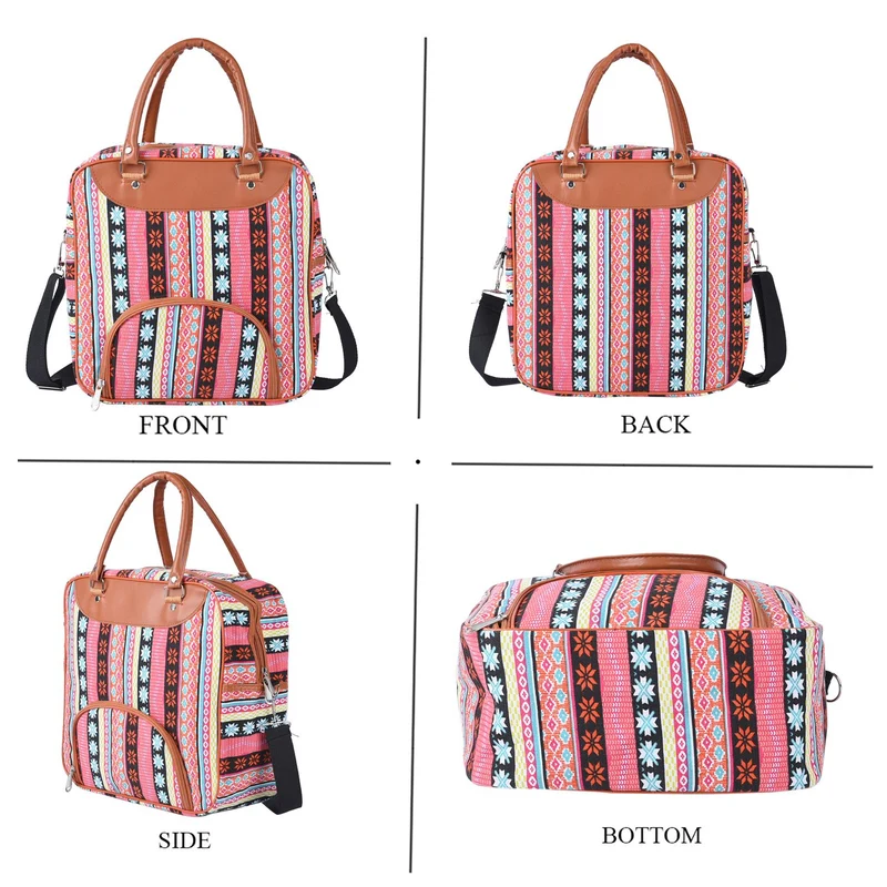 Boho Stil Handtasche, 30x30x12 cm, Grün
