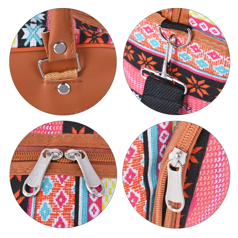 Boho Stil Handtasche, 30x30x12 cm, Grün