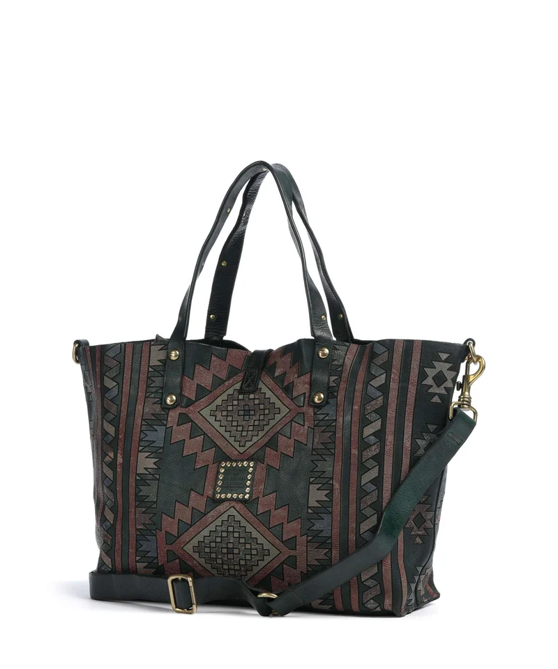Campomaggi Shopper green bottle
