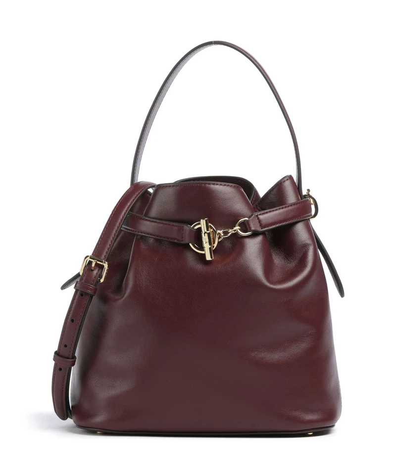 Lauren Ralph Lauren Blaike Medium Bucket Handtasche dark garnet