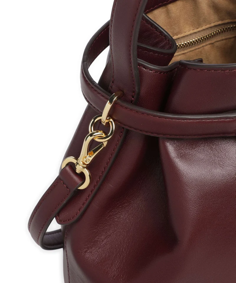 Lauren Ralph Lauren Blaike Medium Bucket Handtasche dark garnet