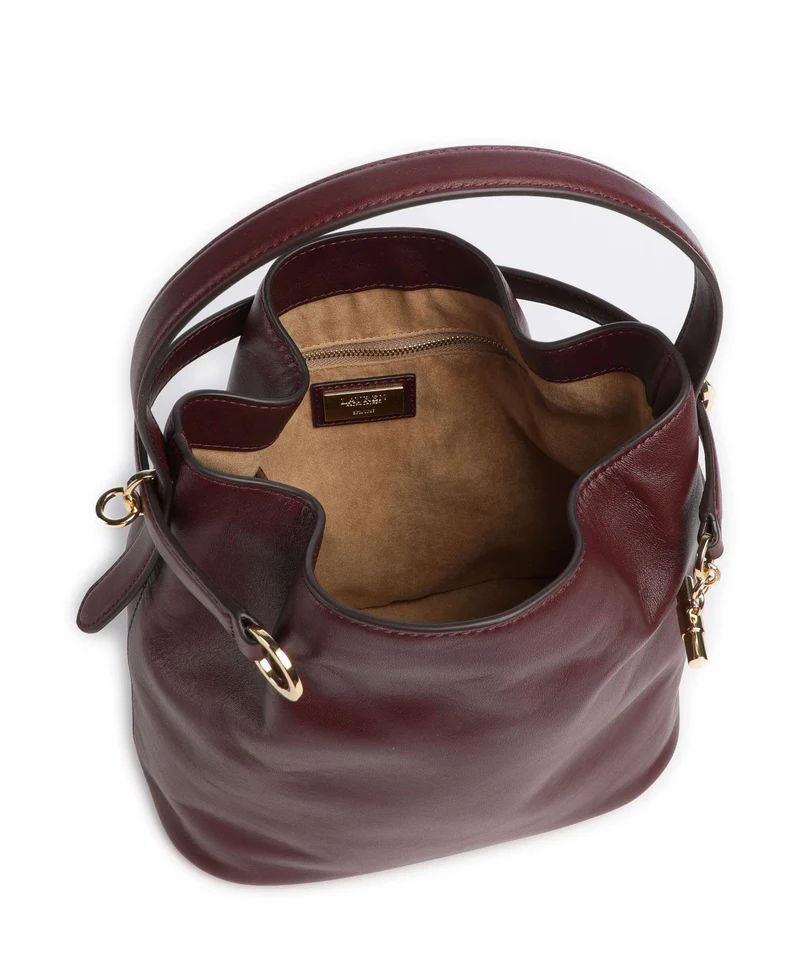 Lauren Ralph Lauren Blaike Medium Bucket Handtasche dark garnet