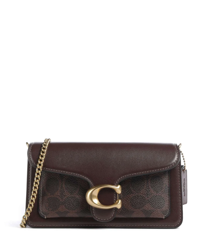 Coach Tabby Signature Chain 19 Umhängetasche maple