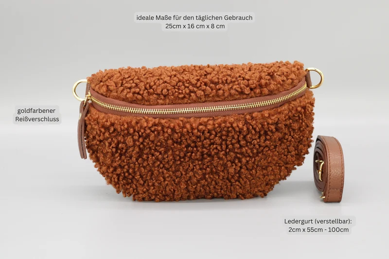 Teddy - Medium Cognac Braun (Gold)