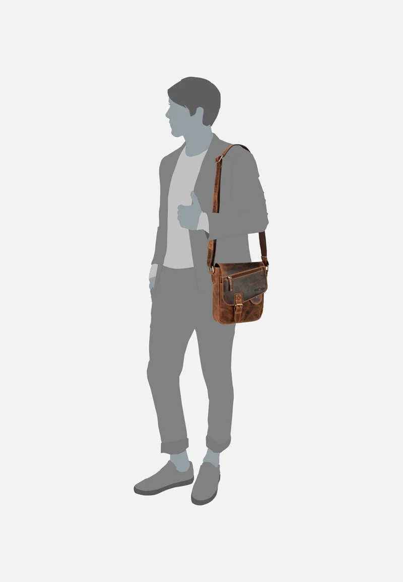 Vintage 1540 Revolver Bag S Sattelbraun - Crossbody Bag